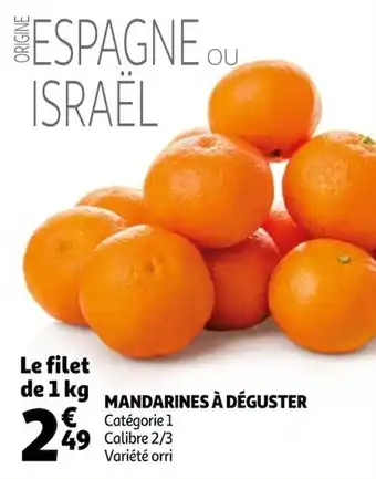 Auchan Mandarines à déguster offre