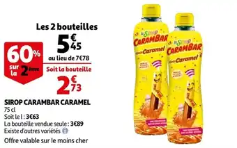 Auchan Sirop carambar caramel offre