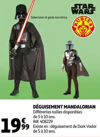 Auchan Déguisement mandalorian offre