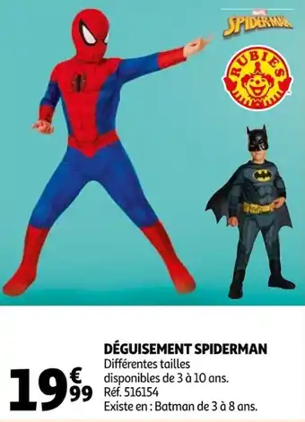 Auchan Déguisement spiderman offre