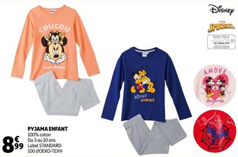 Auchan Pyjama enfant offre