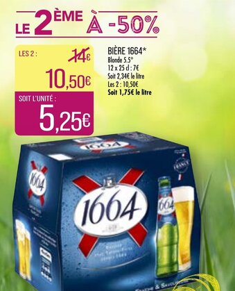 Match Bière 1664 offre