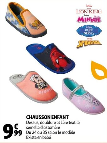 Auchan Chausson enfant offre