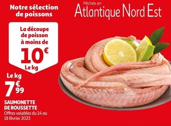 Auchan Saumonette de roussette offre