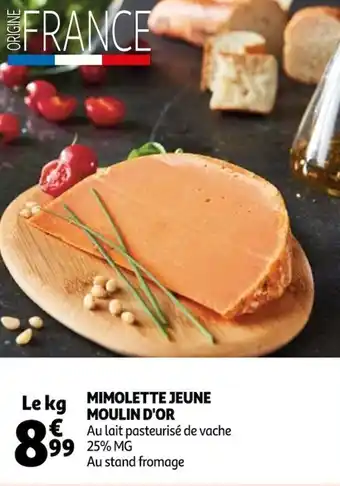 Auchan Mimolette jeune moulin d'or offre