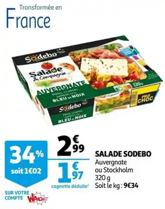 Auchan Salade SODEBO offre