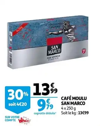 Auchan Café moulu SAN MARCO offre