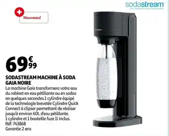 Sodastream machine à soda gaia noire