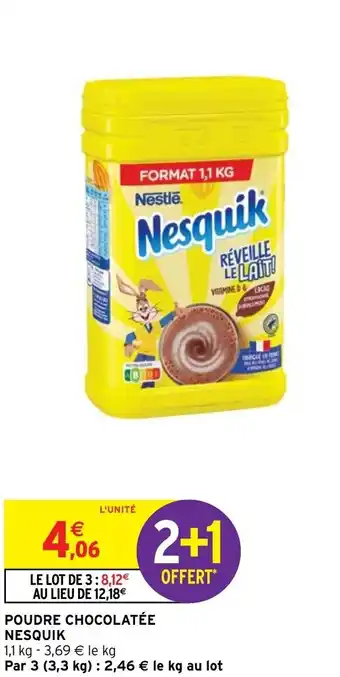 Intermarché Poudre Chocolatée Nesquik offre