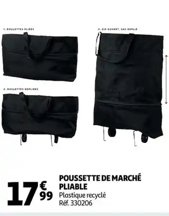 Auchan Poussette de marché pliable offre