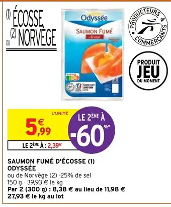 Intermarché Saumon Fumé D'écosse Odyssée offre