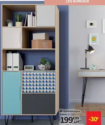 Conforama Bibliothèque karev 2 offre
