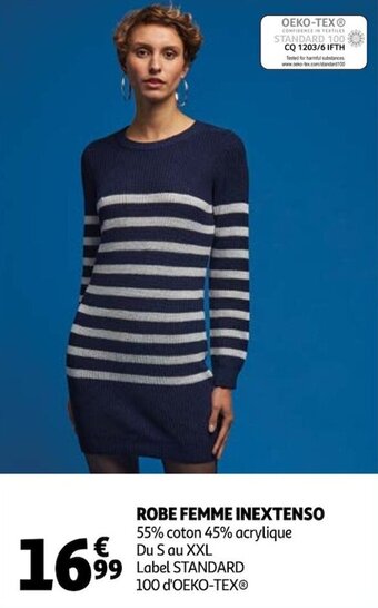 Auchan Robe femme inextenso offre