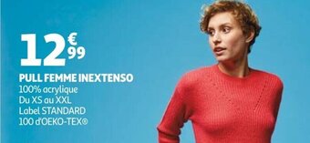 Auchan Pull femme inextenso offre
