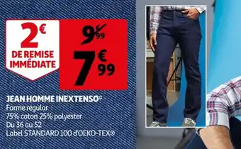 Auchan Jean homme inextenso offre