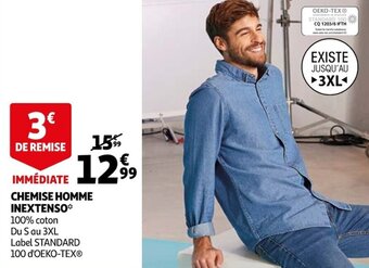 Auchan Chemise homme inextenso offre