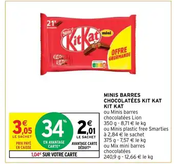 Intermarché Mini Barres Chocolatées Kit Kat Kit Kat offre