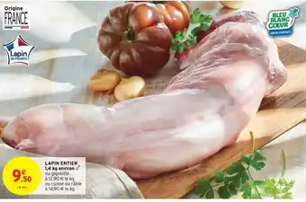 Intermarché Lapin Entier 1.4 kg Environ offre