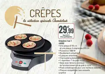 Crêpière 2 en 1 LIVOO