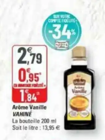G20 Arôme vanille VAHINÉ offre
