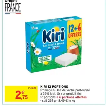 Intermarché Kiri 12 Portions offre