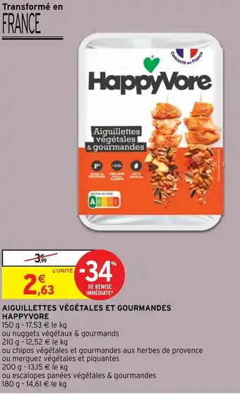 Intermarché Aiguillettes Végétales et Gourmandes Happyvore offre