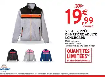 Veste Zippée Bi-MatiÚre Adulte Longboard