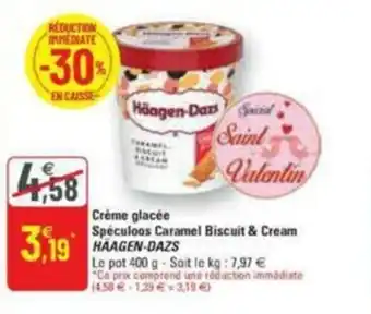 G20 Crème glacée spéculoos caramel biscuit & cream HÄAGEN-DAZS offre