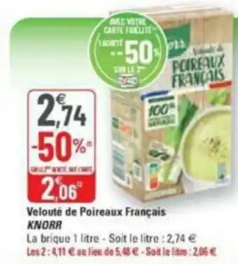 Velouté de poireaux français KNORR