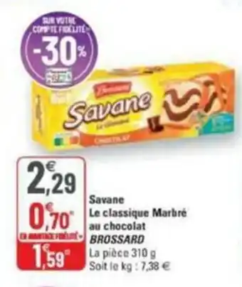 G20 Savane le classique marbré au chocolat BROSSARD offre