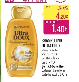 Match Shampooing Ultra Doux offre