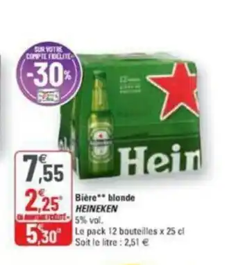 G20 Bière blonde HEINEKEN offre