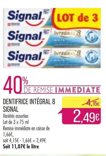 Match Dentifrice Intégral 8 Signal offre