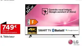 BUT Téléviseur LG 65UQ8Q00 offre