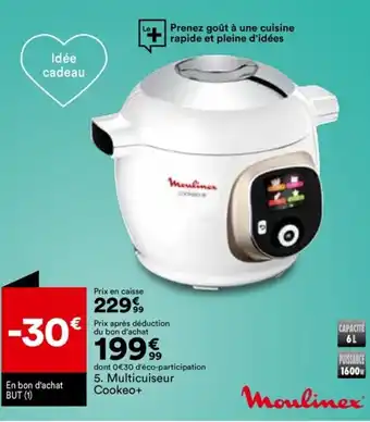 BUT Multicuiseur Cookeo + Moulinex CE851A10 offre