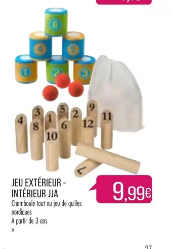 Jeu Extérieur Intérieur Jja