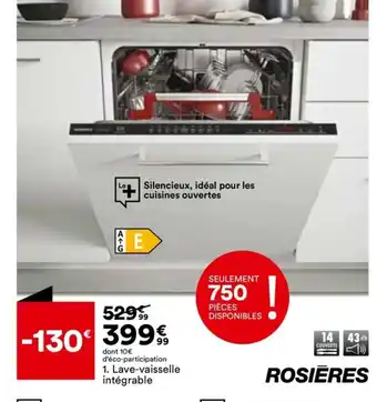 BUT Lave-Vaisselle Intégrable offre