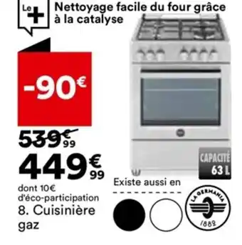 BUT Cuisiniere Gaz Germania BA6GX offre