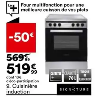 BUT Cuisiniere Induction Signature SCI562X offre