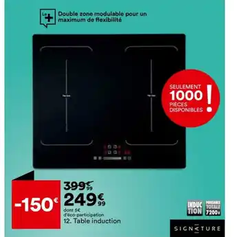 BUT Table Induction Signature STI4F 2FLEX offre