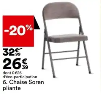 BUT Chaise Soren Pliante offre
