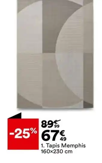 Tapis Memphis 160x230 cm