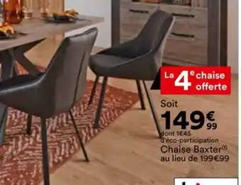 BUT Chaise Baxter offre