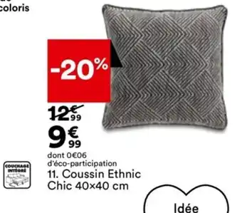 Coussin Ethnic Chic 40x40 cm