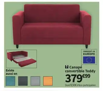 Conforama Canapé Convertible Teddy offre