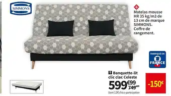 Conforama Banquette-Lit Clic Clac Celeste offre