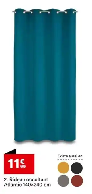 BUT Rideau Occultant Atlantic 140x240 cm offre