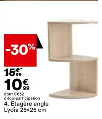 BUT Etagère Angle Lydia 25x25 cm offre
