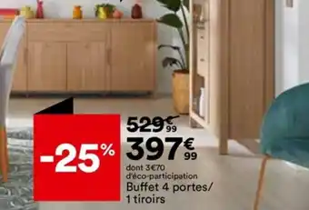 BUT Buffet 4 Portes/ 1 Tiroirs offre
