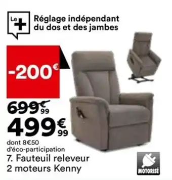 BUT Fauteuil Releveur 2 Moteurs Kenny offre